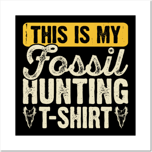 This Is My Fossil Hunting T shirt T shirt For Women Posters and Art